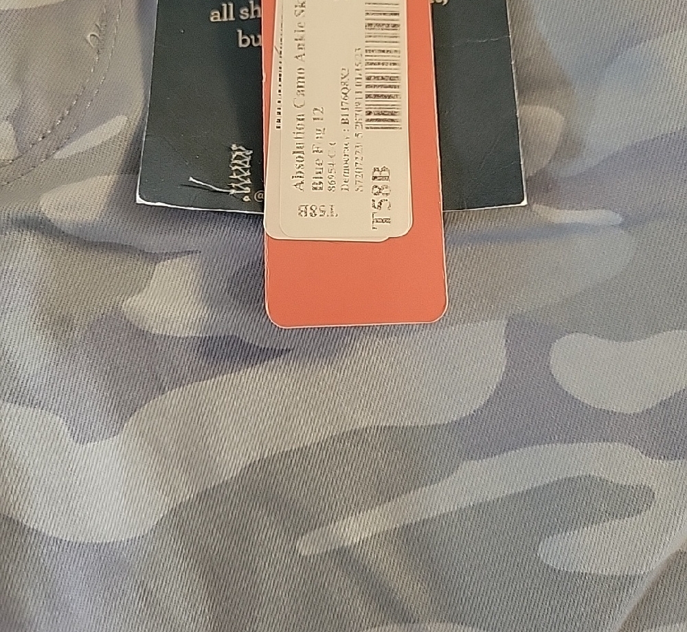 NWT Democracy "Ab" Solution Lt Blue/Gray Camouflage Ankle Skimmer - Picture 3 of 4